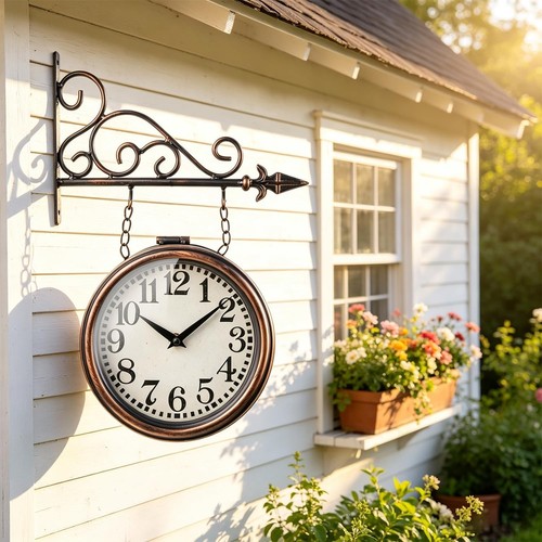 Wall clock iron london - clock,