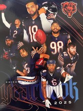 2025 CHICAGO BEARS YEARBOOK PROGRAM SUPER BOWL SHIPS NOW!! CHAMPIONS FOOTBALL