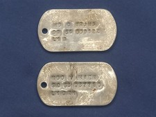2 ARVN / SOUTH VIETNAM ARMY VIETNAM WAR DOG TAGS