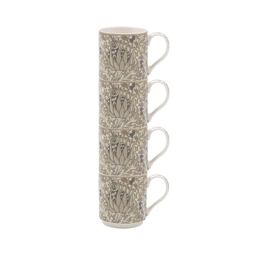 Fine china stacking mug - china, w