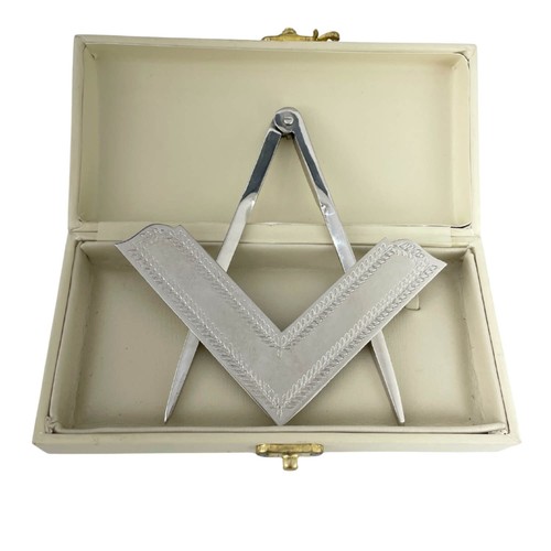 Masonic compass and square - compass,