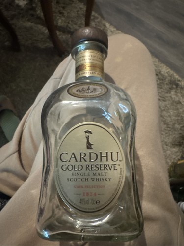 Cardhu whiskey empty bottle - whiskey,