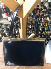 1950s Blue Patent Bag Elbief