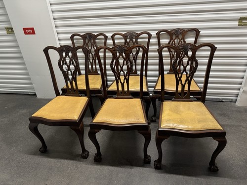 Antique mahogany set five - of,