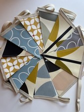 Handmade Oilcloth Bunting -