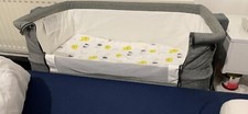 Kinderkraft Bedside Crib NESTE UP, Travel Cot, Co-Sleeping Bed, Ajustable Height