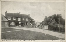 PC TRUSTY SERVANT HOTEL MINSTEAD HANTS. HERTFORDSHIRE ENGLAND VINTAGE PC (u8505)
