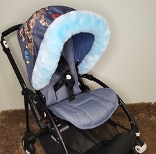 Baby Pram Hood Fur Trim