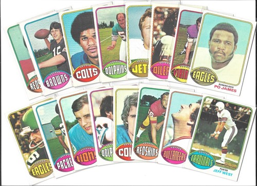 1976 topps football - topps, singles