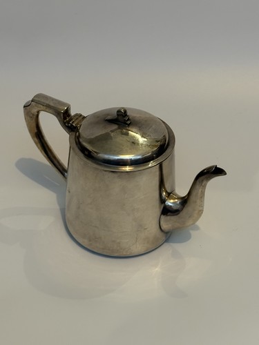 Vintage silver plated teapot - silver,