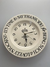 Emma Bridgewater Toast And Marmalade Stockist Clock Extremely Rare