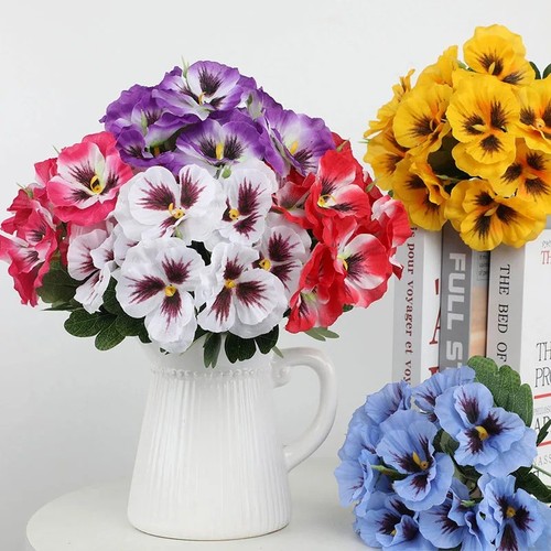 Artificial silk flowers pansy - artificial,