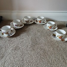 6 X Royal Worcester Evesham