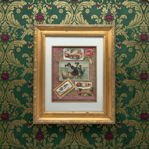 Antique victorian framed - victorian, die