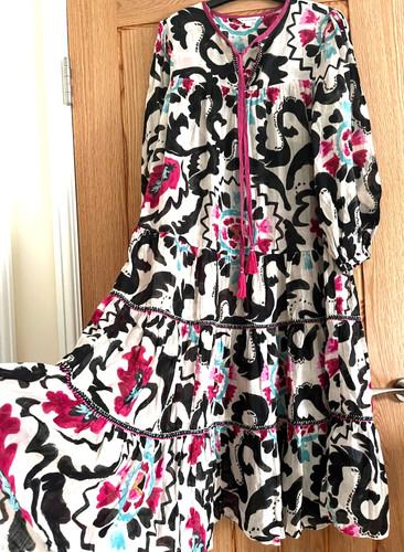 Monsoon cream black - black, pink