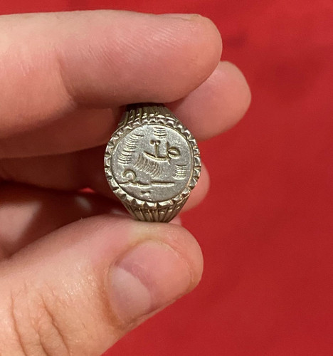 Ancient silver ring - ancient, ottoman