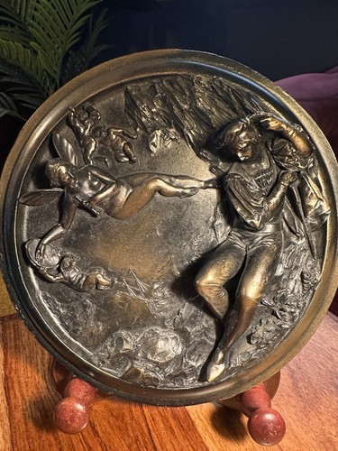 Bronze relief plaque oberon - bronze,