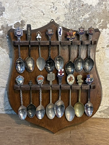 Vintage wooden shield souvenir - vintage,