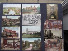 12 OLD POSTCARDS OF WARWICKSHIRE, LADY GODIVA, COVENTRY SHAKESPEARE'S BIRTHPLACE