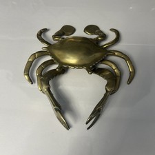 Brass Crab Ashtray Trinket Box