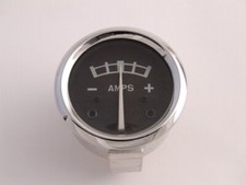 BLACK FACE AMMETER 1 3/4" DIA