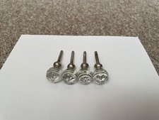 new set of 4 clear glass