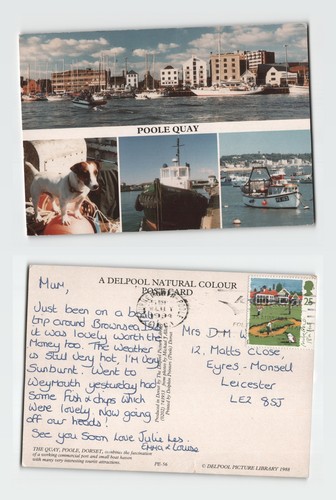 Postcard poole quay dorset - postcard,