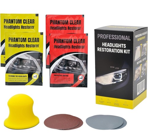 Headlight restoration kit - restoration,