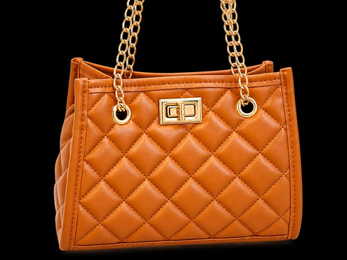 Girls shoulder hand bag - girls, brown