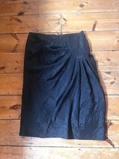 Sonja Marohn Womens Black Silk look Parachute Style Formal Skirt. Sz 16
