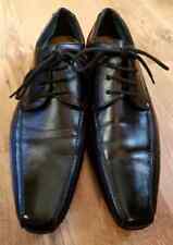 Cedarwood State Men's Leather Derby Shoes Size 8 Black Square Toes Lace Ups