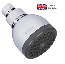 Aqua Elegante 3 Inch High Pressure Shower Head - Chrome - Best Wall Mount -UK