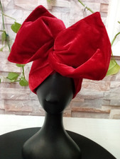 Red African Prints Wire Headband/HeadWrap Wired Twist Scarf Tie Head/ Freestyle 