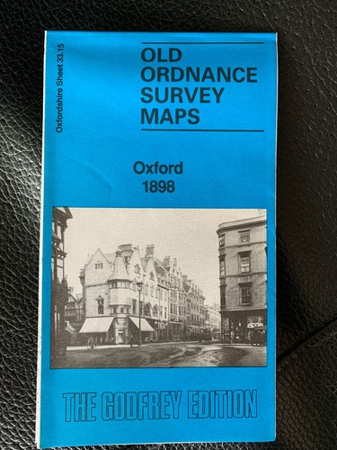 Old ordnance survey map oxford - old,