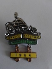 Vintage Norwich Speedway Badge with the Final Year Bar when It Closed in 1964