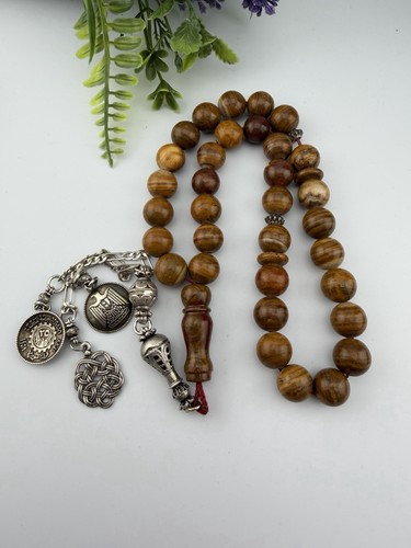 Antique tiger eye - antique, 33bead
