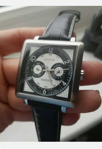 Mens gant watch black genuine - watch,