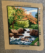 Completed Twilleys  Tapestry Panel , AUTUMN FALLS Scene