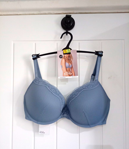 Blue lace push - lace, plunge