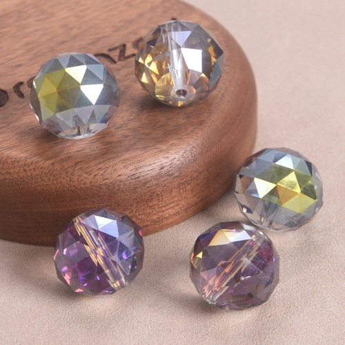 5pcs 20mm faceted ball shape - faceted,