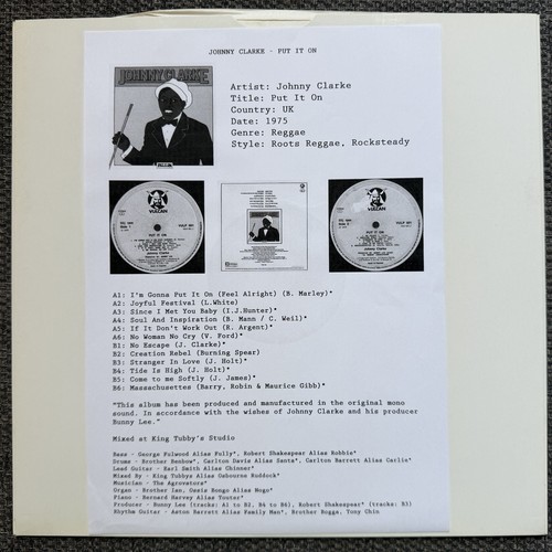 Johnny clarke put rare - clarke,