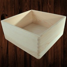 Square Stackable Wooden Crate