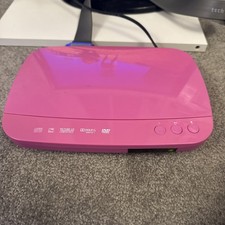 Pink Tescos DVD Player - TVPDVDAW09 No Remote / Ideal Christmas Present Girl