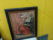 Pierre-Auguste Renoir, The Piano Lesson, Oil Painting Image Size 21' x 17'