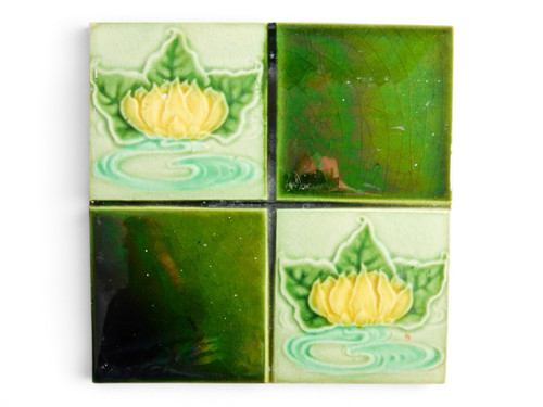 Antique tile washstand - antique,