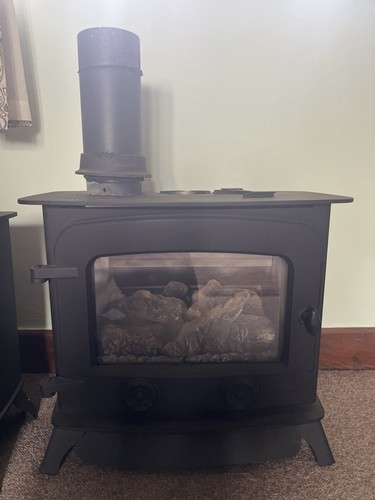 Gas log burner stove - gas,