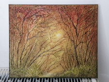 Textured Forest Path Oil