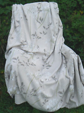 Dunelm Curtains Beige Dandelion & Leaf Pattern L 71"X W 91"  (L 180X W 231)