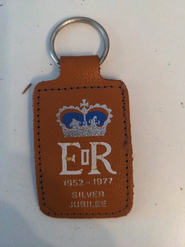 Silver jubilee key ring tan - jubilee,