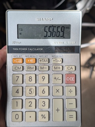 Sharp calculator elsi - calculator, mate